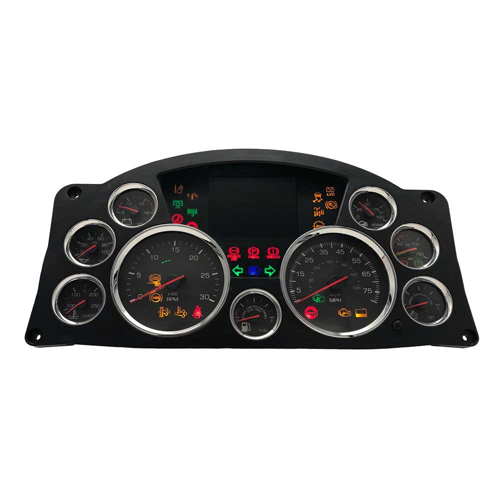 2012-2018 KENWORTH T680 USED INSTRUMENT CLUSTER PART #Q43113311107 6J B37 382 front2012 2018 Kenworth T680 Instrument Cluster