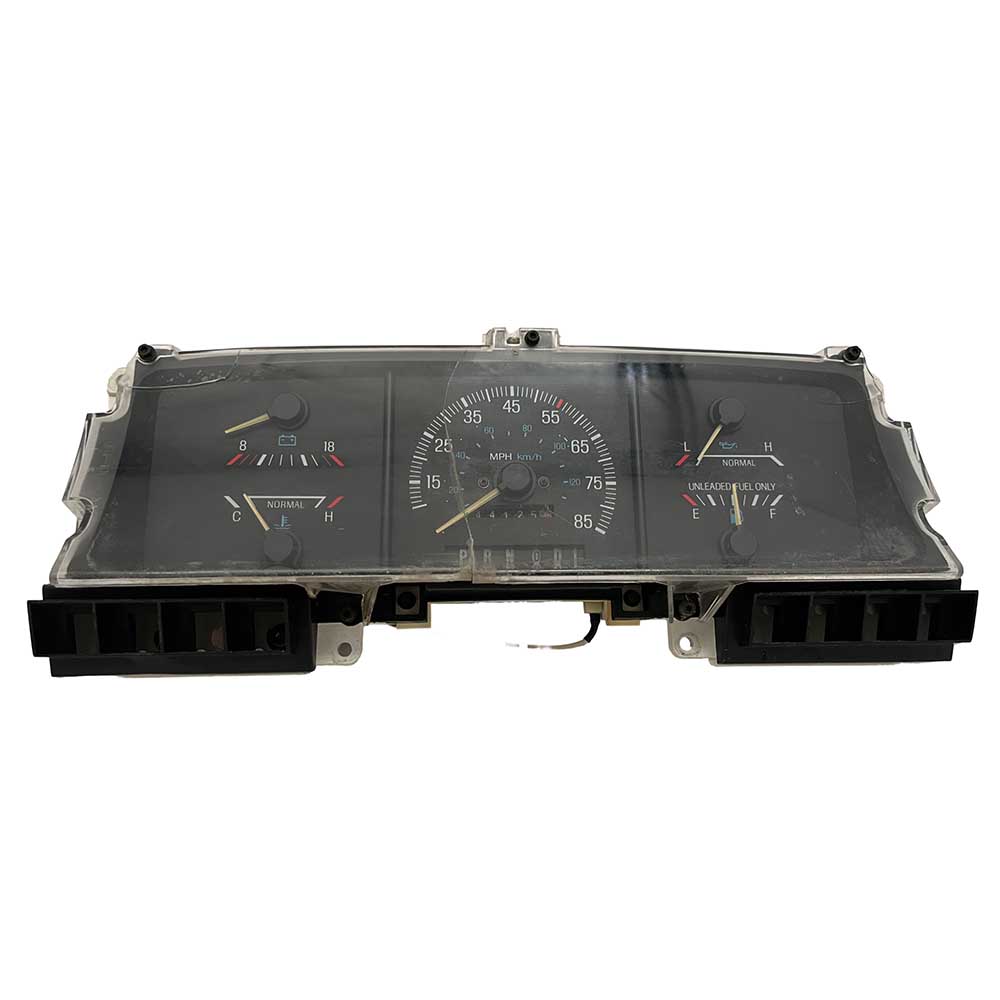 1987-1991 FORD F150 F250 F350 USED INSTRUMENT CLUSTER PART # 6J B37 385 front1987 1991 Ford F150 F250 F350 Instrument Cluster