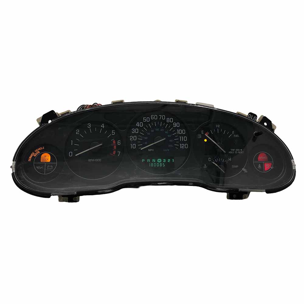 1999-2004 BUICK CENTURY USED INSTRUMENT CLUSTER PART #10328927 6J B39 404 front1999 2004 Buick Century Instrument Cluster