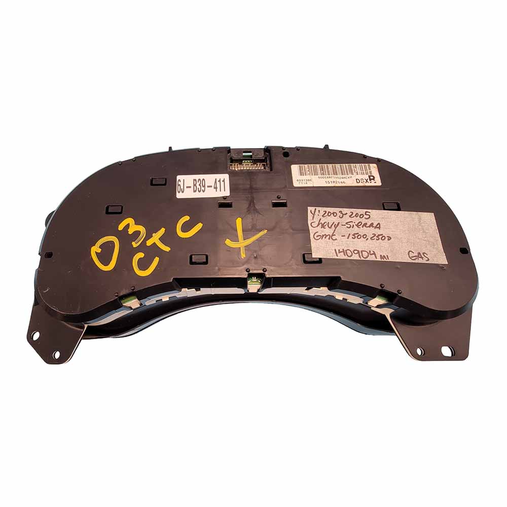 2003-2005 CHEVY SIERRA-GMC USED INSTRUMENT CLUSTER PART #15182146
