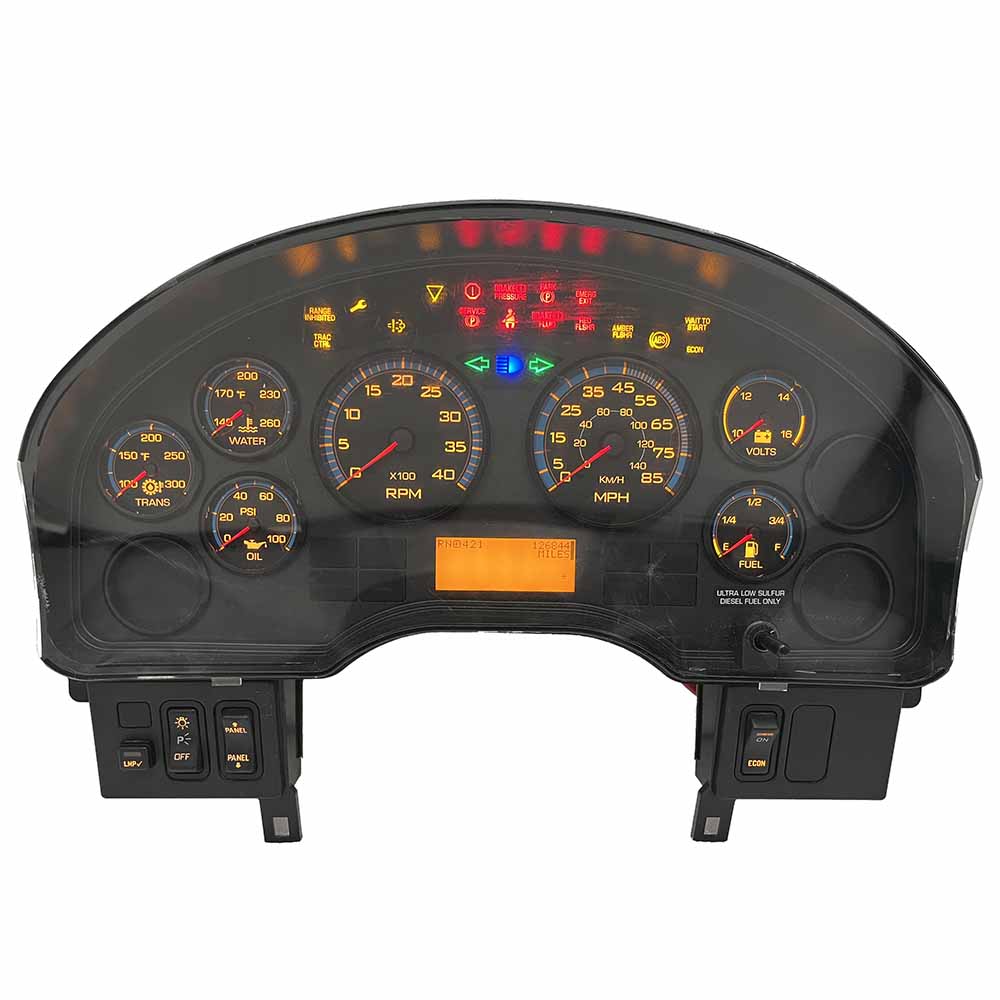 2010-2016 INTERNATIONAL 4300 USED INSTRUMENT CLUSTER PART #3803476F96 6J B4 26 front2010 2016 INTERNATIONAL 4300 Instrument Cluster