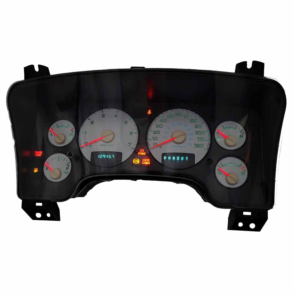 2004-2005 DODGE RAM 1500 USED INSTRUMENT CLUSTER PART #P56051101AG 6J B40 426 front2004 2005 Dodge RAM 1500 Instrument Cluster