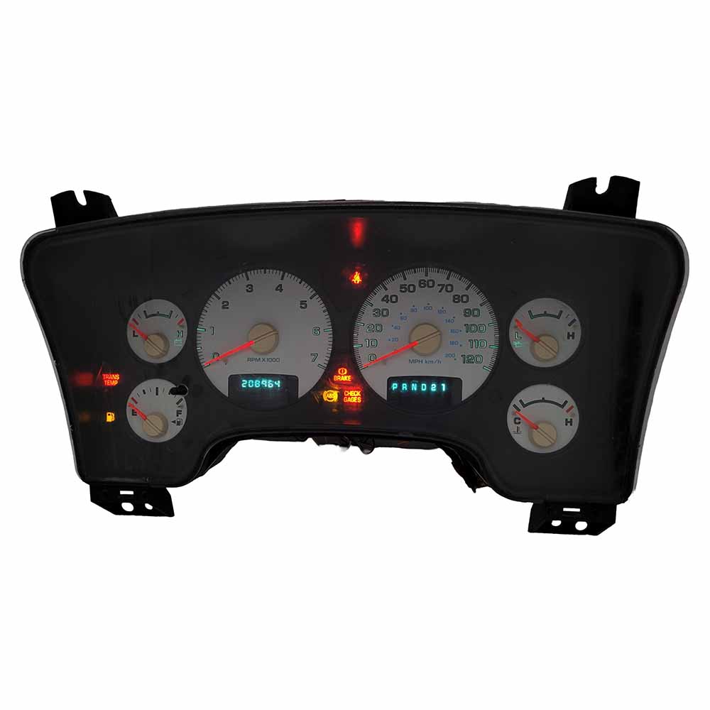 2004-2005 DODGE RAM 1500 USED INSTRUMENT CLUSTER PART #P56051101AG 6J B40 429 front2004 2005 Dodge RAM 1500 Instrument Cluster