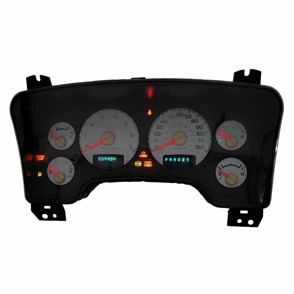 2004-2005 DODGE RAM 1500 USED INSTRUMENT CLUSTER PART #P56051101AF 6J B40 431 front2004 2005 Dodge RAM 1500 Instrument Cluster