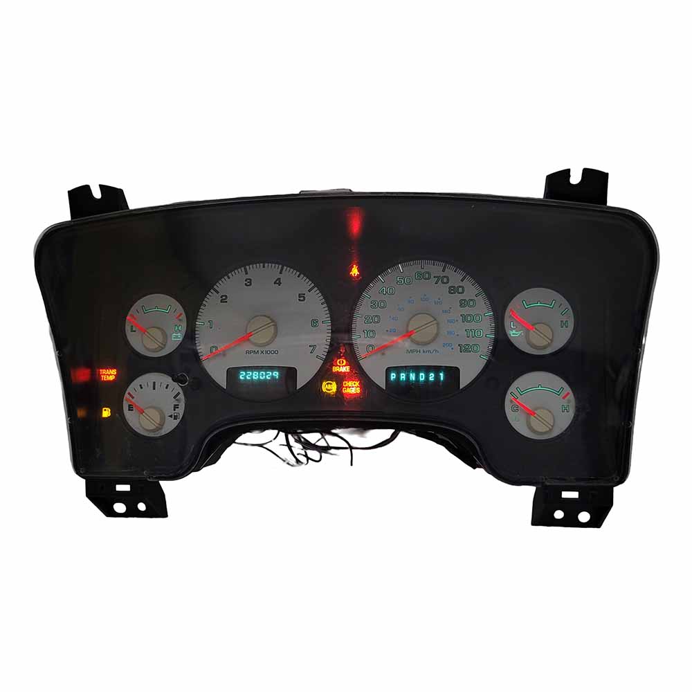 2004-2005 DODGE RAM 1500 USED INSTRUMENT CLUSTER PART #P56051103AF 6J B40 432 front2004 2005 Dodge RAM 1500 Instrument Cluster