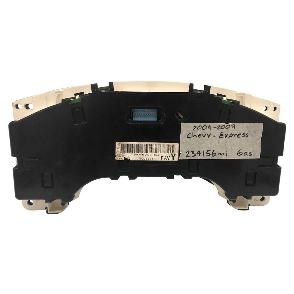 2004-2007 CHEVY EXPRESS USED INSTRUMENT CLUSTER PART #10378184