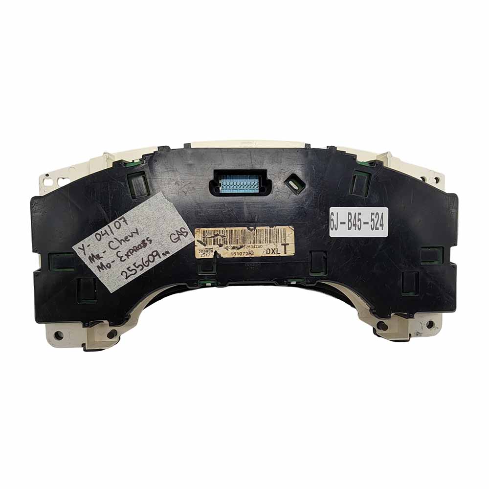 2004-2007 CHEVY EXPRESS USED INSTRUMENT CLUSTER PART #15107293