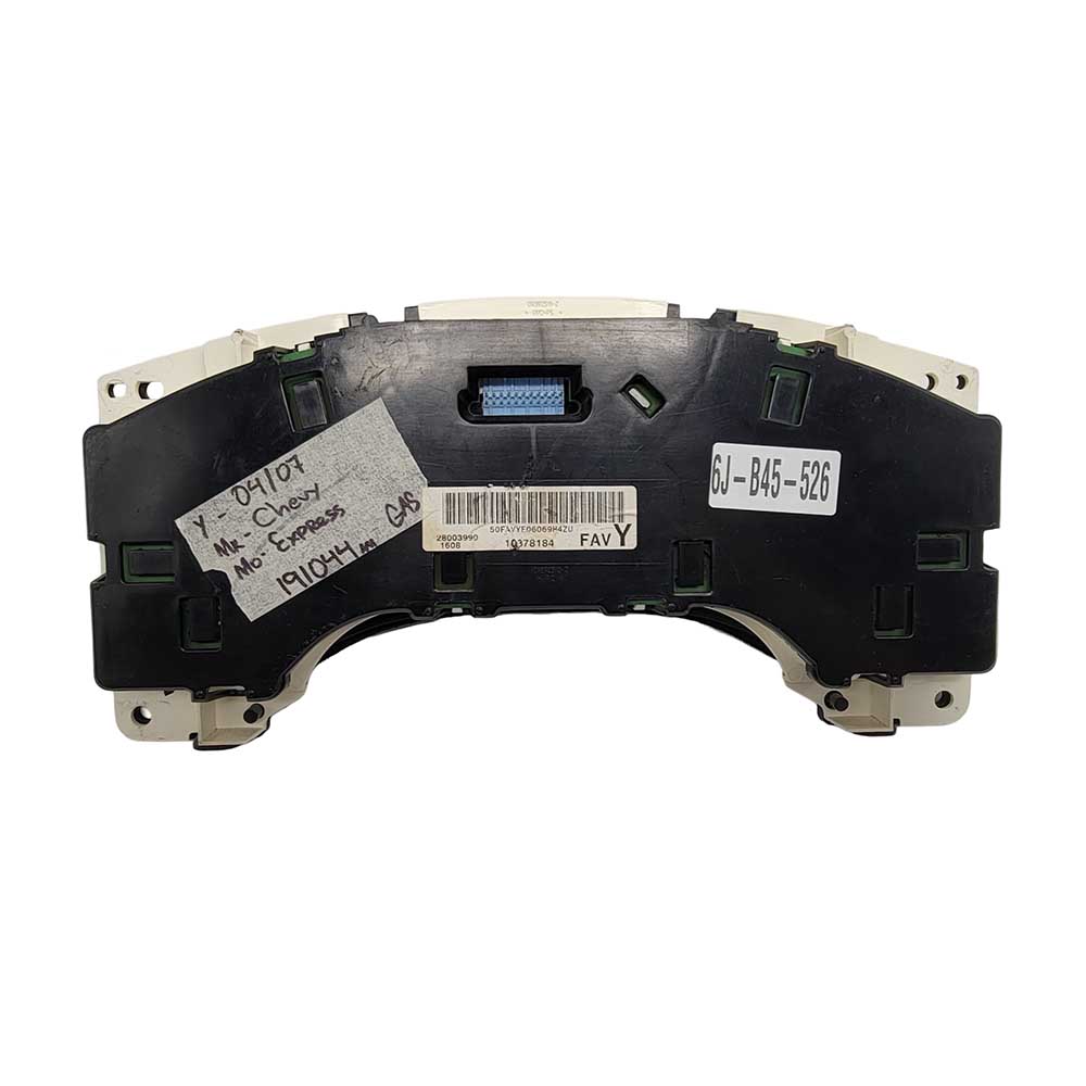 2004-2007 CHEVY EXPRESS USED INSTRUMENT CLUSTER PART #10378184