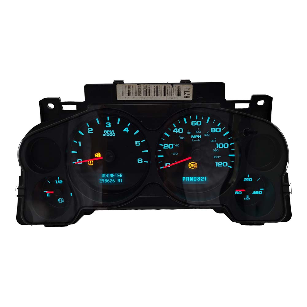 2011 CHEVY SILVERADO USED INSTRUMENT CLUSTER PART #28170256 6J B46 538 front2011 Chevy Silverado Instrument Cluster