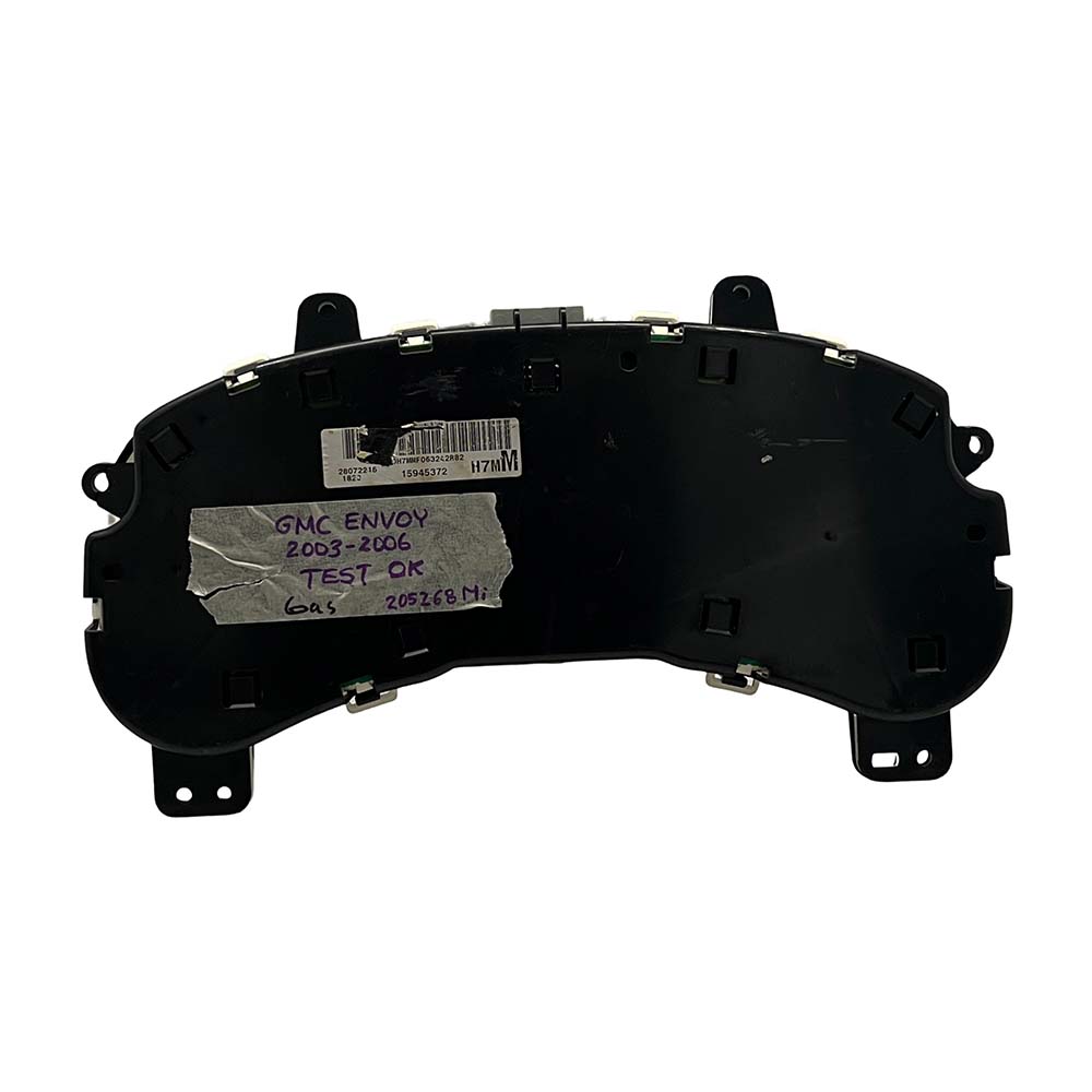 2003-2006 CHEVY ENVOY USED INSTRUMENT CLUSTER PART #15945372