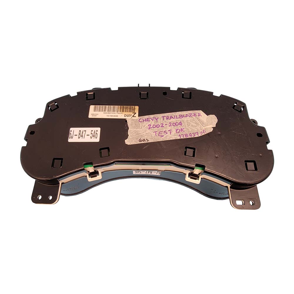 2002-2004 CHEVY TRAILBLAZER USED INSTRUMENT CLUSTER PART #15195445