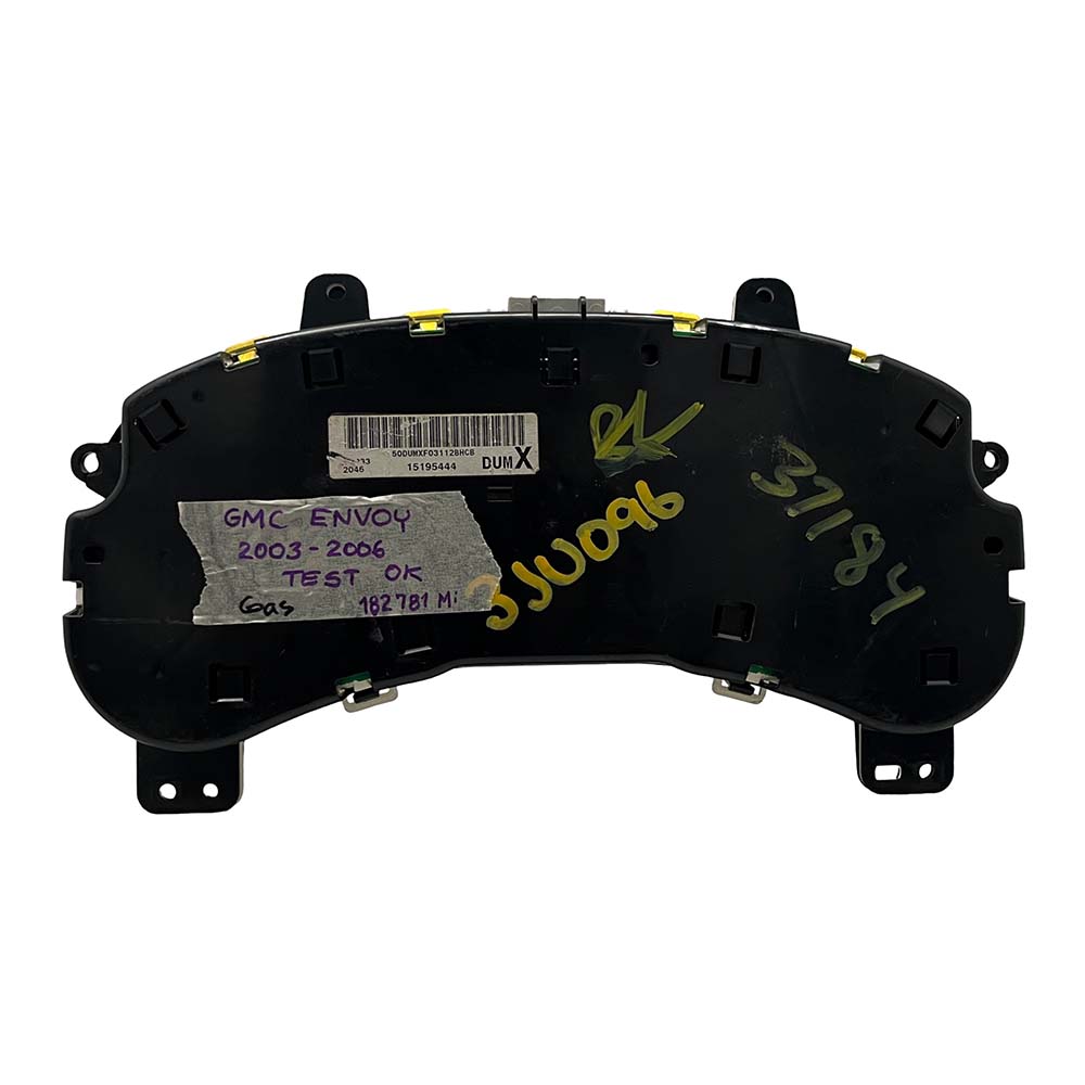 2003-2006 GMC ENVOY USED INSTRUMENT CLUSTER PART #15195444