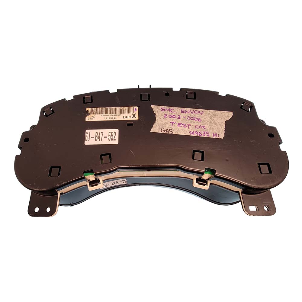 2003-2006 GMC ENVOY USED INSTRUMENT CLUSTER PART #15195444