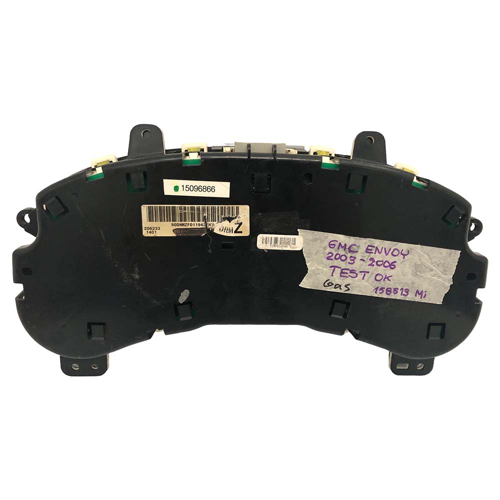 2003-2006 GMC ENVOY USED INSTRUMENT CLUSTER PART #15096866