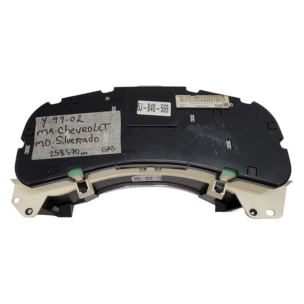 1999-2002 CHEVY SILVERADO USED INSTRUMENT CLUSTER PART #15059383