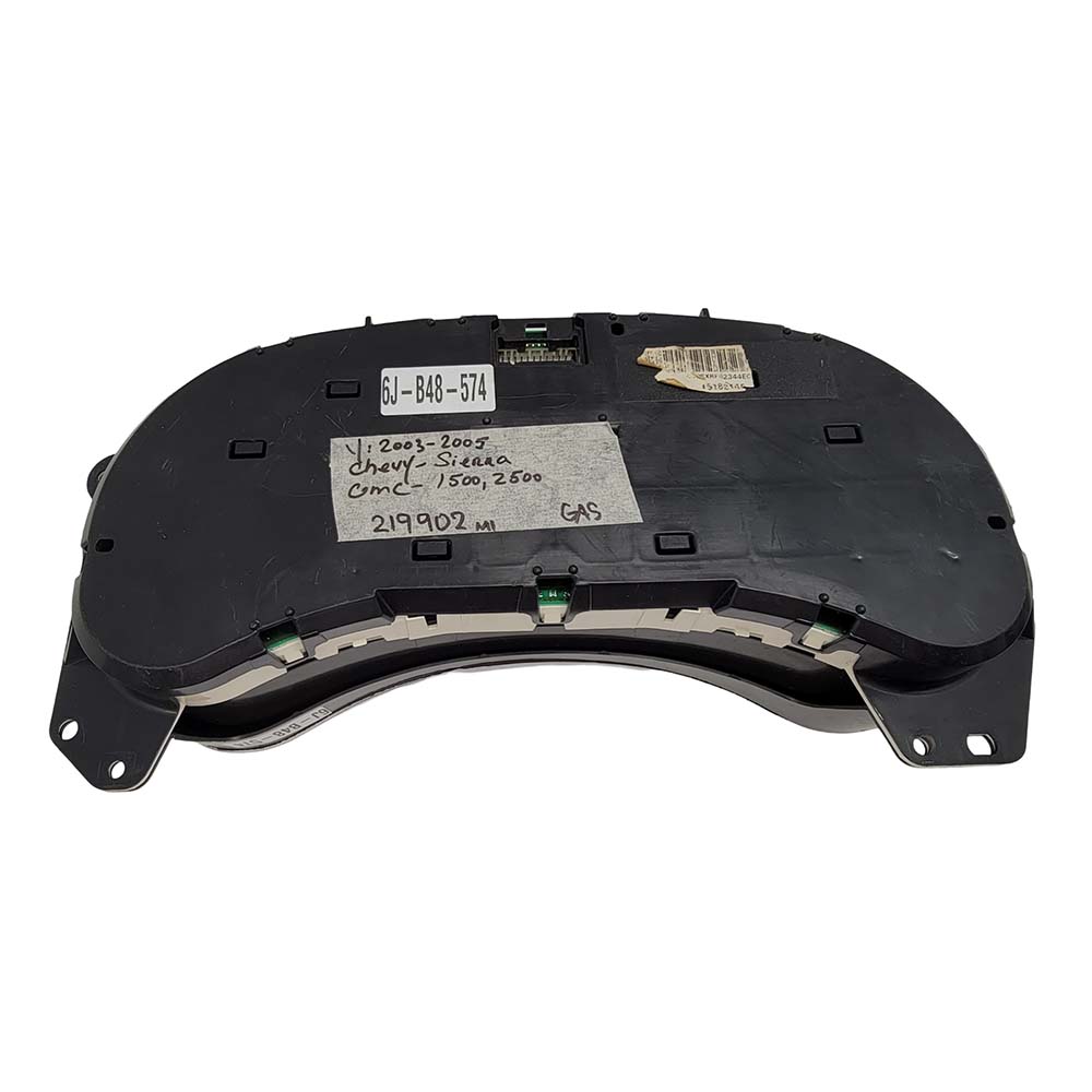 2003-2005 CHEVY SIERRA USED INSTRUMENT CLUSTER PART #15182146