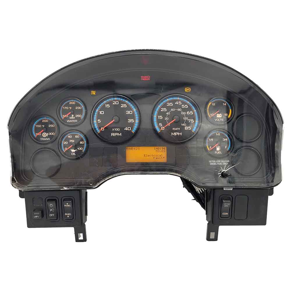 2010-2016 INTERNATIONAL PB105 USED INSTRUMENT CLUSTER PART #3803476F95 6J B5 35 front2010 2016 INTERNATIONAL PB105 Instrument Cluster 1