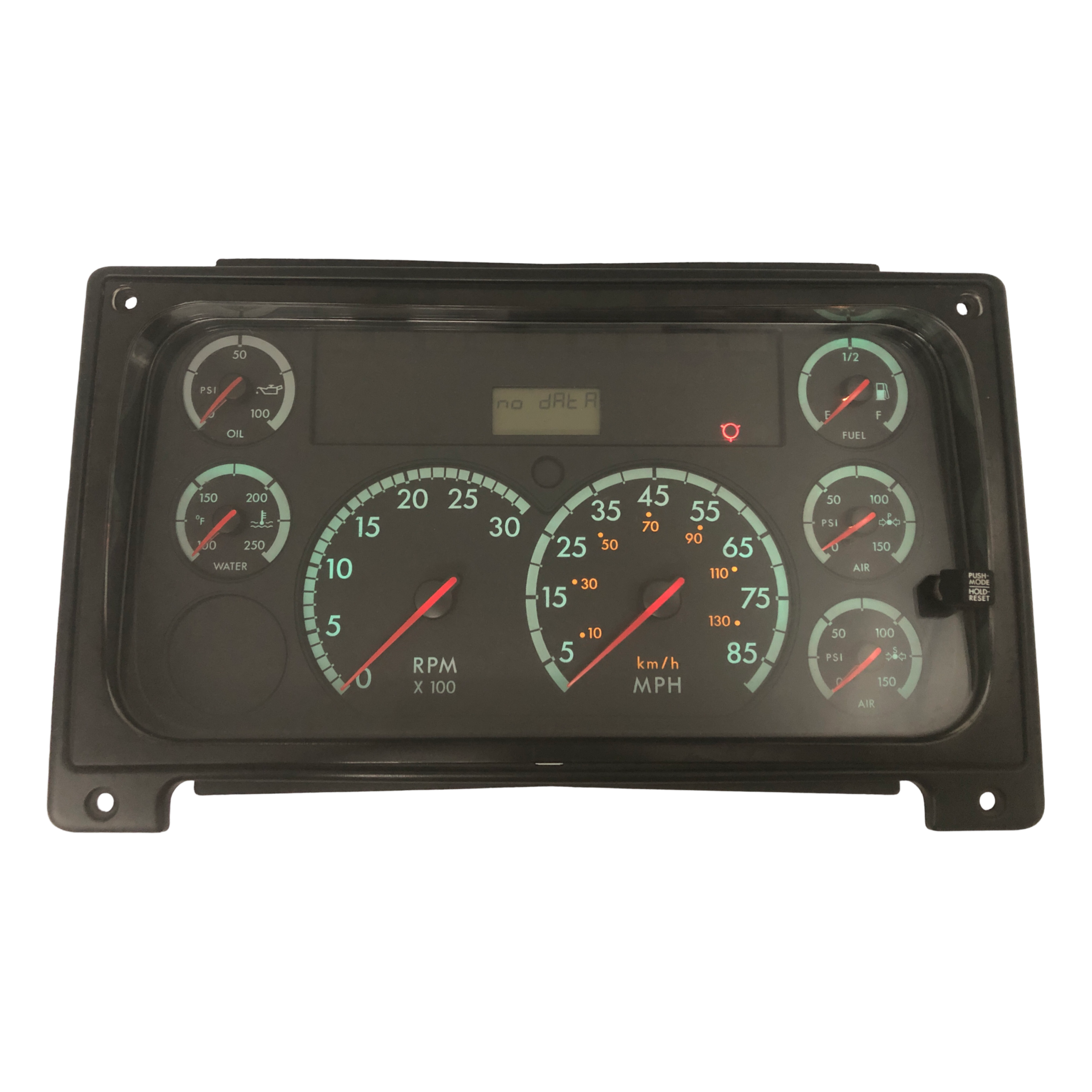 2008 FREIGHTLINER B2 USED INSTRUMENT CLUSTER PART #3319210070 6J B51 601 front2008 Freightliner B2 Instrument Cluster scaled