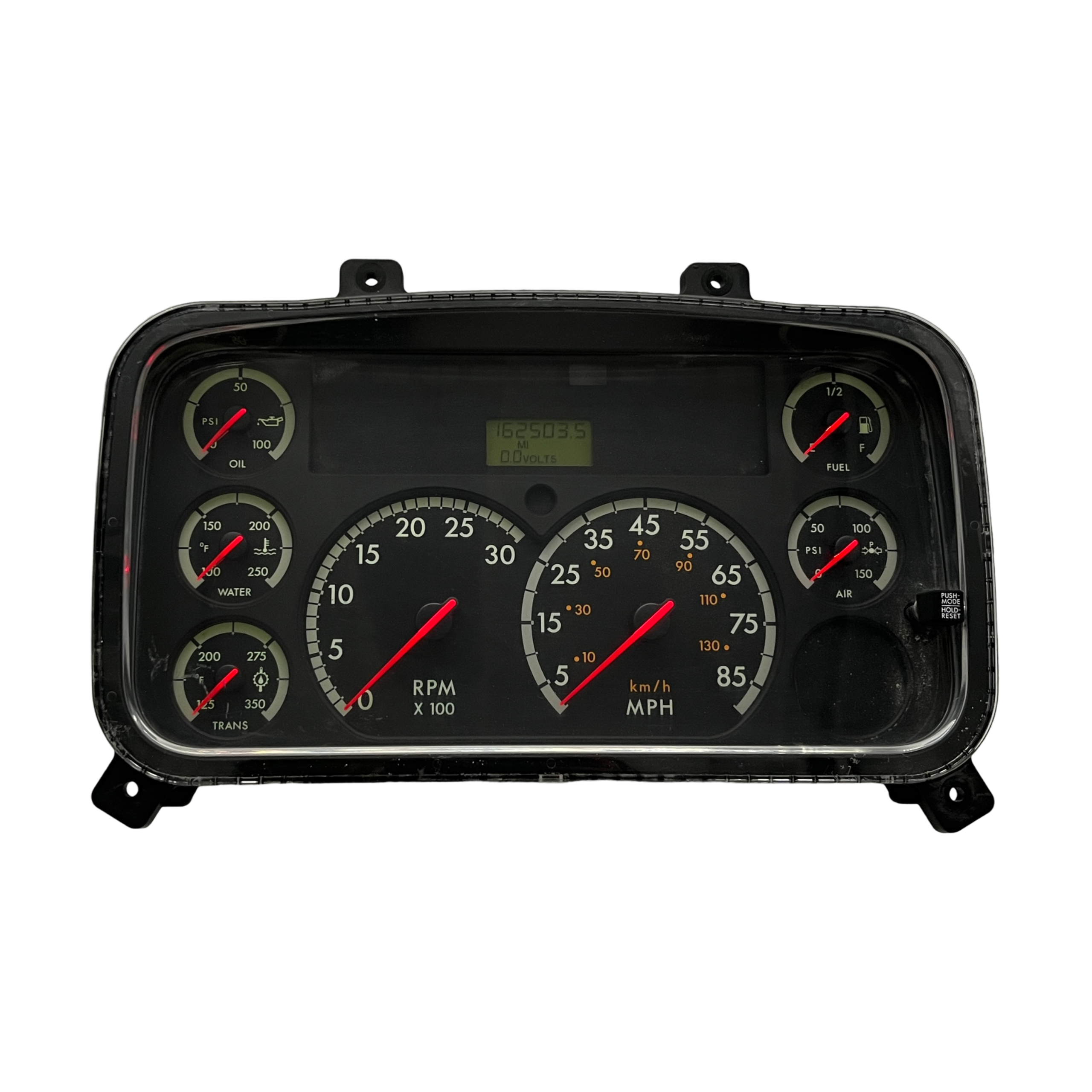 2008 FREIGHTLINER B2 USED INSTRUMENT CLUSTER PART # 6J B51 605 front2008 Freightliner B2 Instrument Cluster scaled