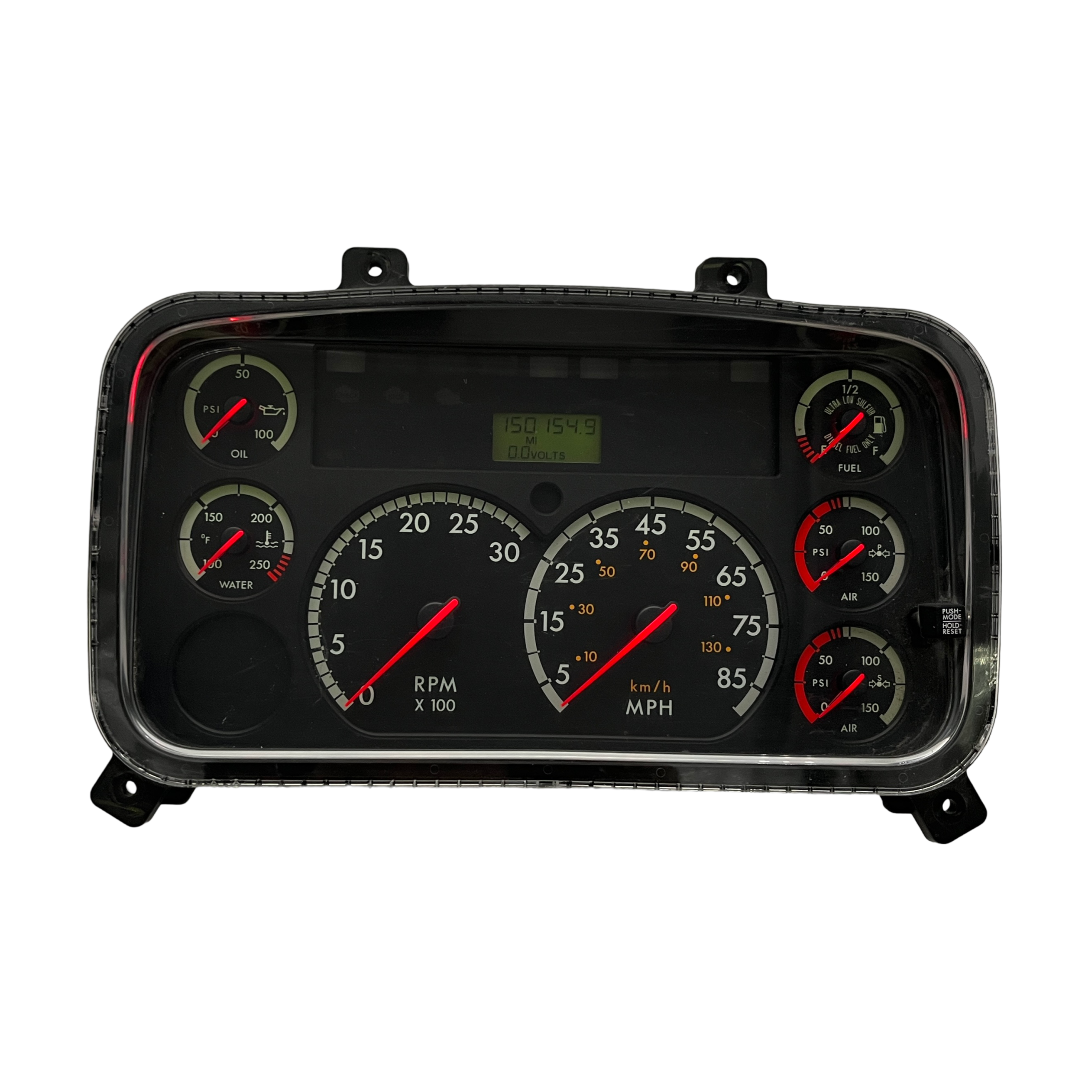 2008 FREIGHTLINER B2 USED INSTRUMENT CLUSTER PART # 6J B51 611 front2008 Freightliner B2 Instrument Cluster scaled