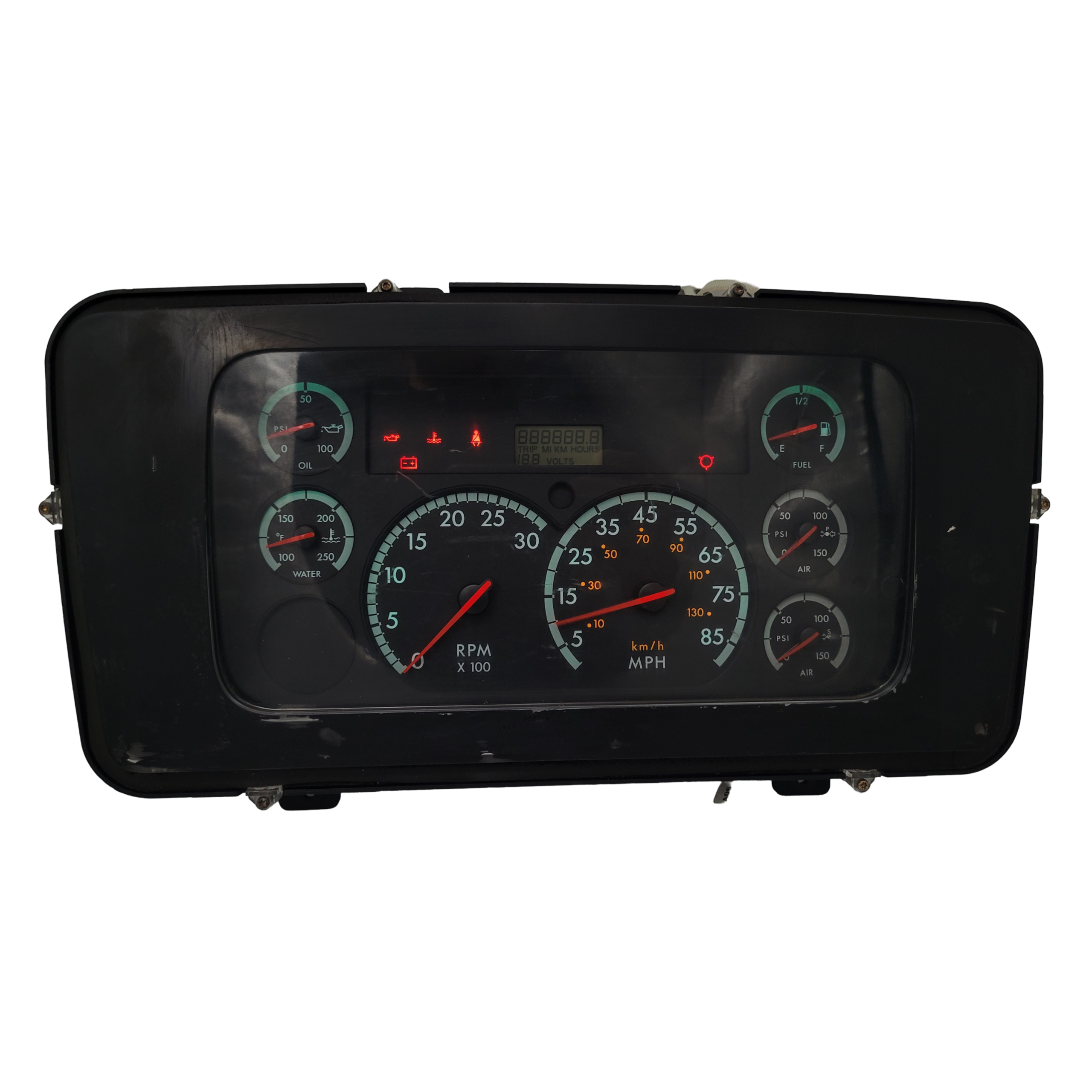 2008 FREIGHTLINER B2 USED INSTRUMENT CLUSTER PART #3319210070 6J B51 612 front2008 Freightliner B2 Instrument Cluster scaled