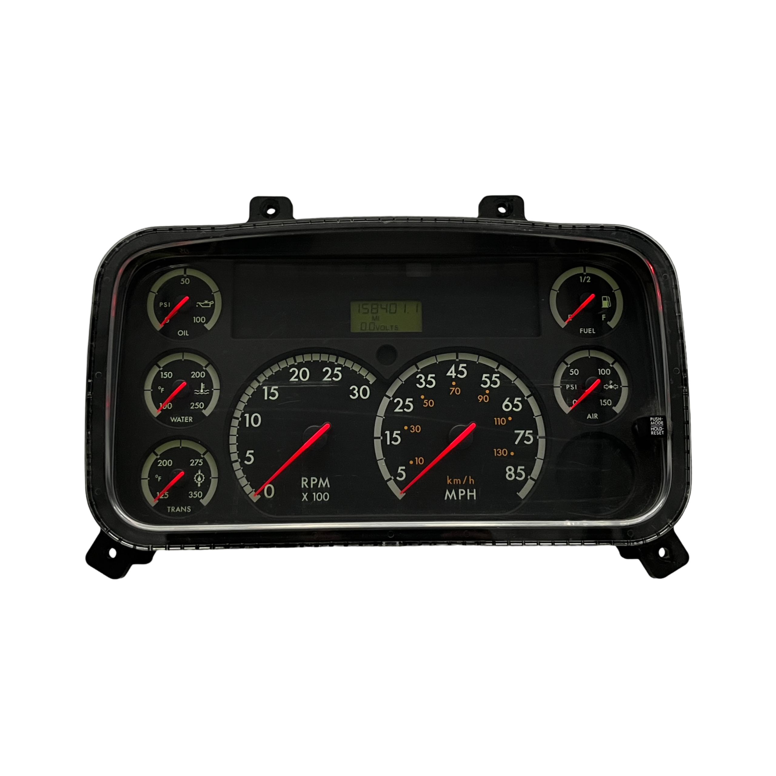 2008 FREIGHTLINER B2 USED INSTRUMENT CLUSTER PART # 6J B51 613 front2008 Freightliner B2 Instrument Cluster scaled