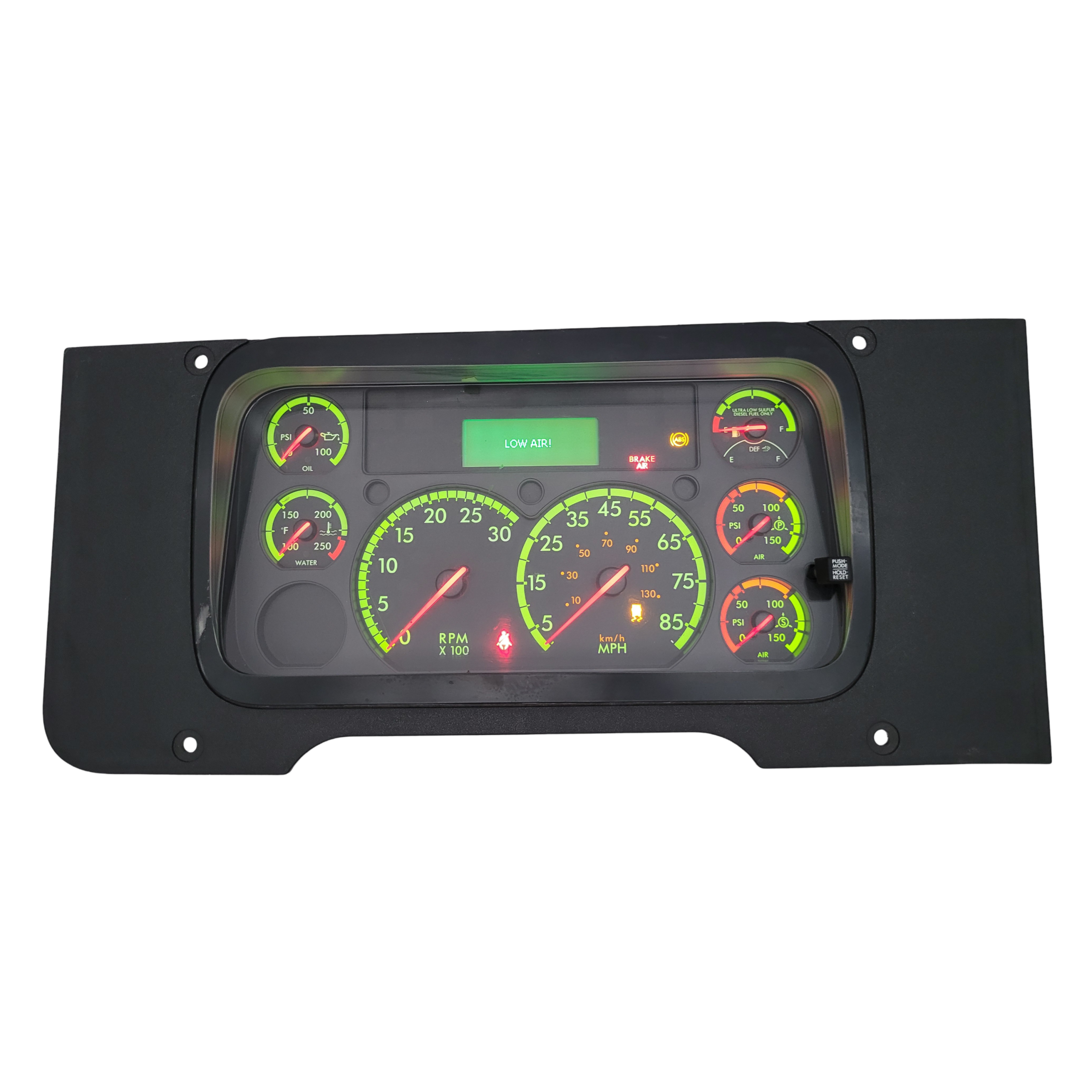 2017-2021 FREIGHTLINER CASCADIA USED INSTRUMENT CLUSTER PART #A22-75549-100 6J B51 616 front2017 2021 Freightliner Cascadia Instrument Cluster scaled