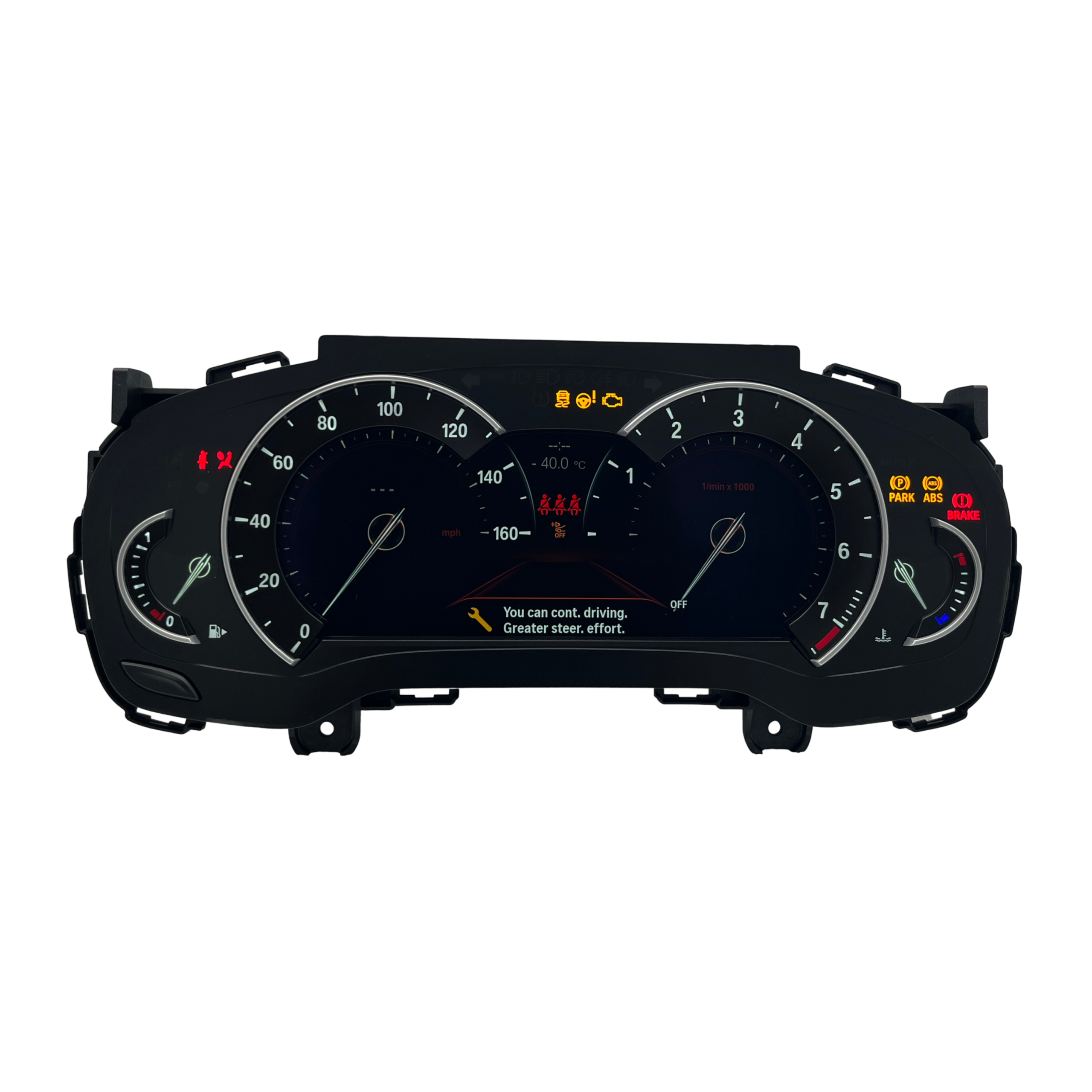 2016-2020 BMW 5 SERIES USED INSTRUMENT CLUSTER PART #9392558 6J B52 620 front2016 2020 BMW 5 Series Instrument Cluster scaled