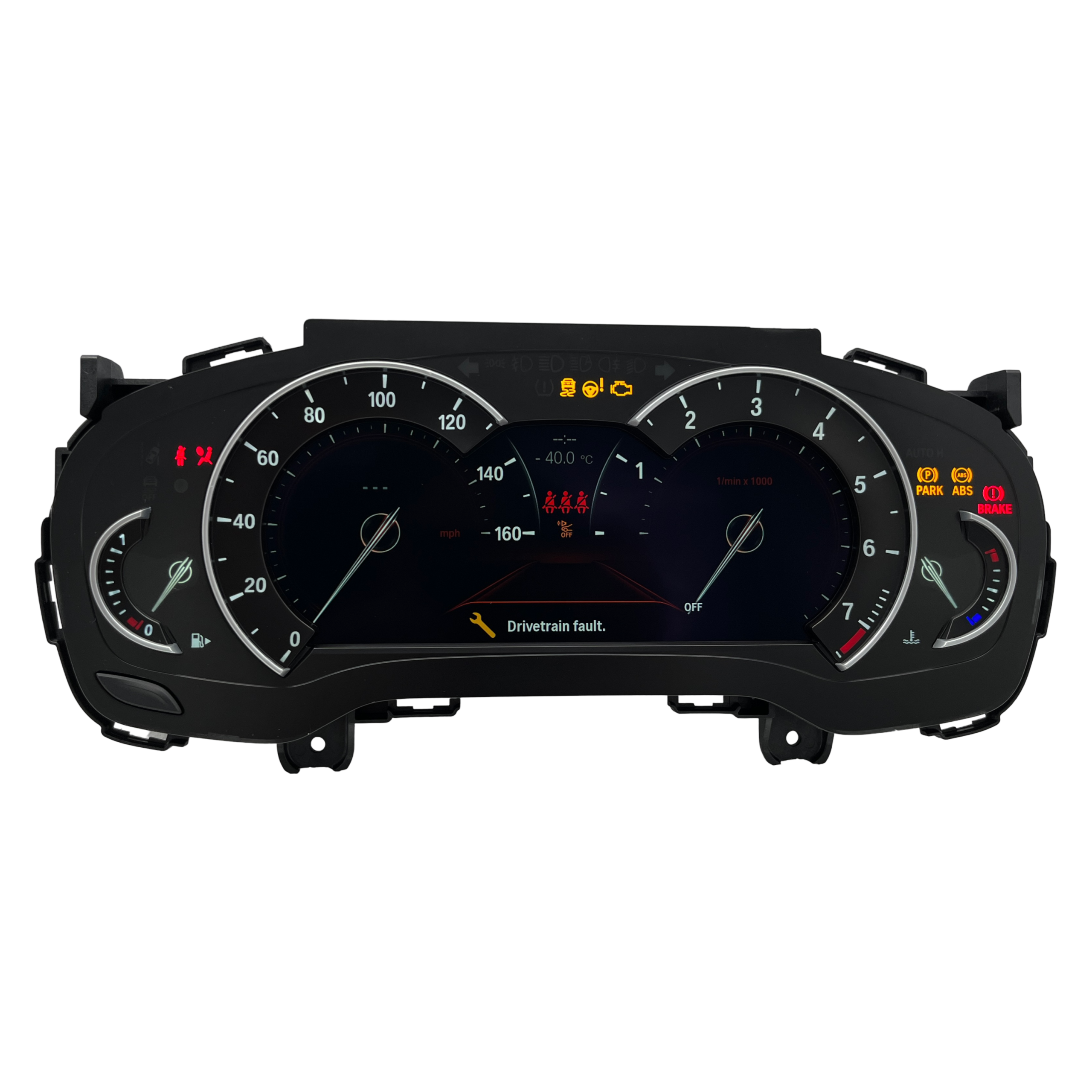 2016-2020 BMW 5 SERIES USED INSTRUMENT CLUSTER PART #9392558 6J B61 780 front2016 2020 BMW 5 Series Instrument Cluster scaled