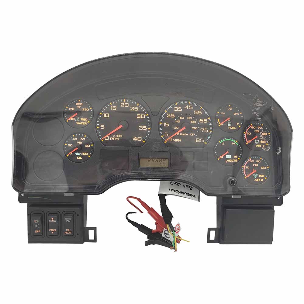 2005-2007 INTERNATIONAL 4300 USED INSTRUMENT CLUSTER PART #3604598C92 6J B8 53 front2005 2007 INTERNATIONAL 4300 Instrument Cluster 1