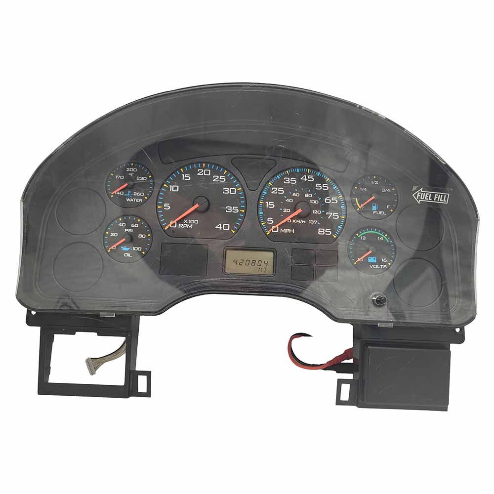 2005-2007 INTERNATIONAL 4300 USED INSTRUMENT CLUSTER PART #3604598C92 6J B8 57 front2005 2007 INTERNATIONAL 4300 Instrument Cluster