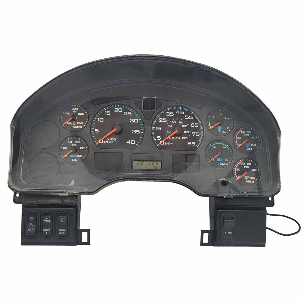 2005-2007 INTERNATIONAL 4300 USED INSTRUMENT CLUSTER PART #3604598C92 6J B9 66 front2005 2007 INTERNATIONAL 4300 Instrument Cluster