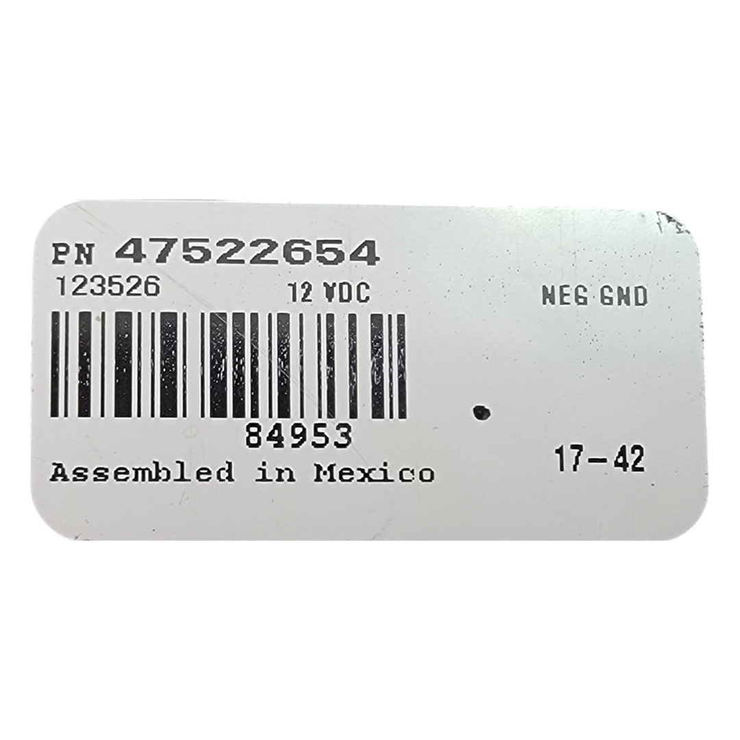 NEW HOLLAND  USED INSTRUMENT CLUSTER PART #47522654