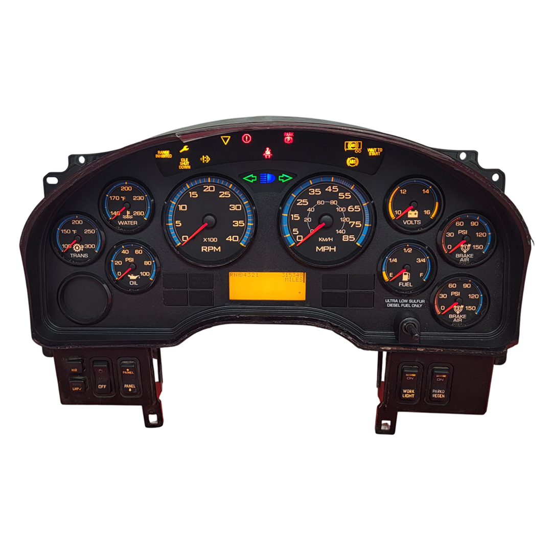 2008-2011 INTERNATIONAL DURASTAR 4400 USED INSTRUMENT CLUSTER PART #3626975F94 6J B297 2920 front2008 2011 International Durastar 4400 Instrument Cluster