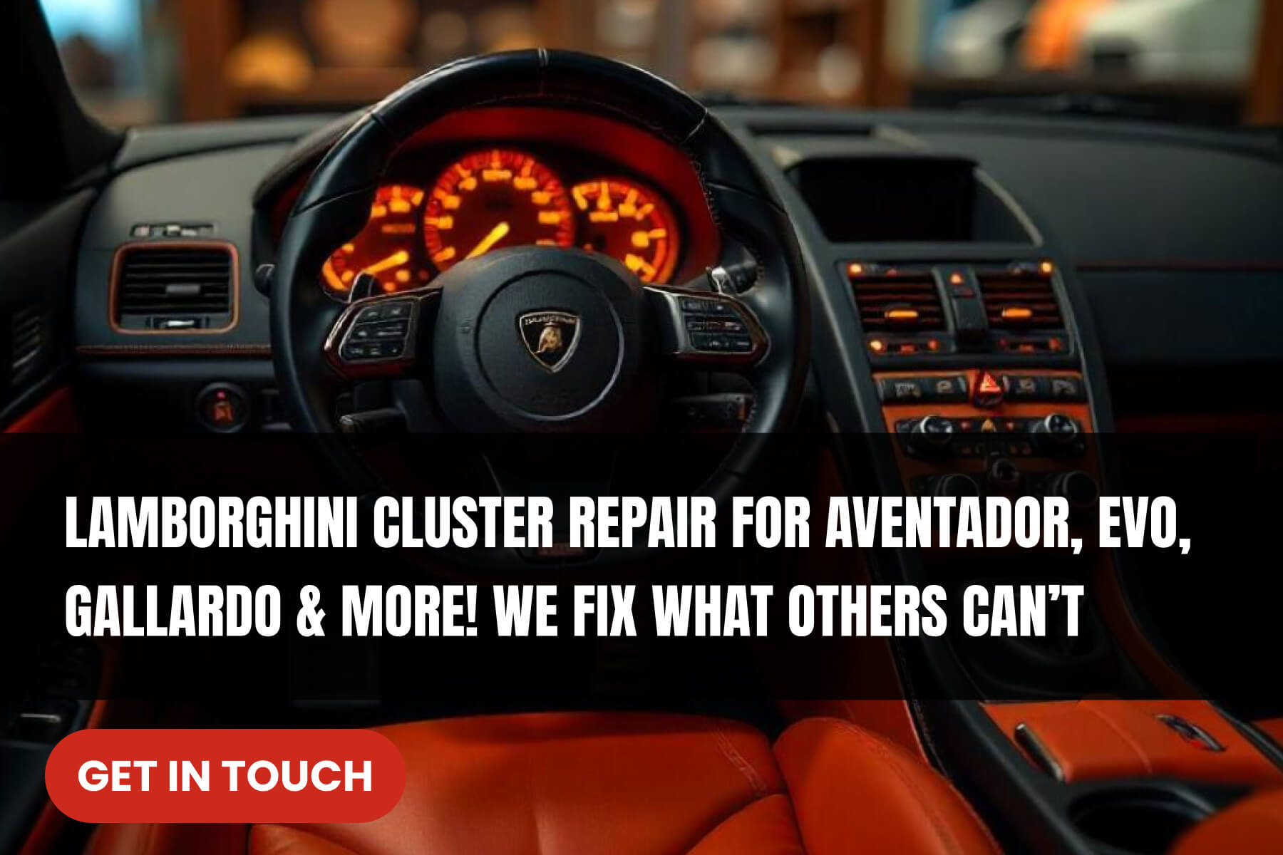 Instrument Cluster Information Lamborghini Cluster Repair for Aventador EVO Gallardo