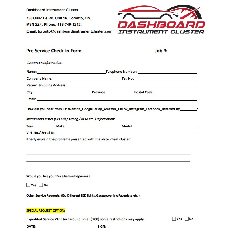 Resources PRE SERVICE FORM TORONTO IMG